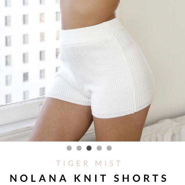 Tiger Mist Nolana Knit Shorts Sold Out Description White Knit Mini Short Fitted Style High Waisted Thick Waistband Sofia Wears Size S Fabric 65% Acrylic / 35% Nylon Fitted Soft Knit Bottoms For Loungewear, Stretch Knit Shorts For Loungewear, Fitted Soft Knit Loungewear Bottoms, Fitted Knit Shorts For Summer, Short Knit Bottoms For Loungewear, Cozy Fitted Short Length Bottoms, Knit Short Bottoms For Loungewear, Fitted White Knit Bottoms, Short Knit Stretch Bottoms