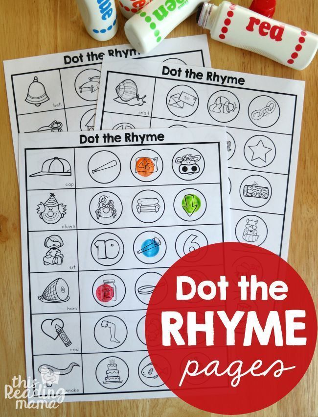 printable do the rhyme worksheet for kids to practice their phonicic skills