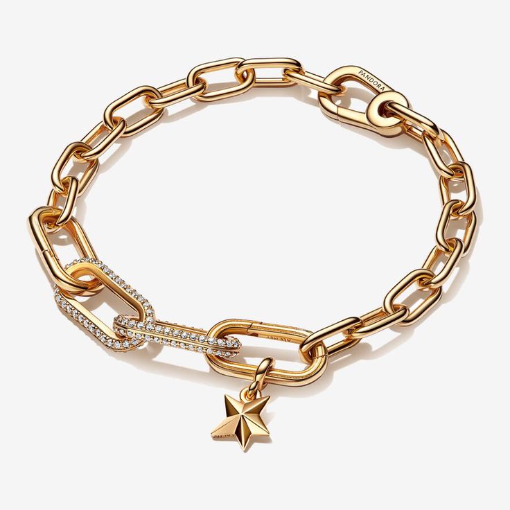 Pandora ME Faceted Star Bracelet Set Pandora Me, Pandora Gold, Jewelry Pandora, Preppy Jewelry, Jewelry Accessories Ideas, Dope Jewelry, Star Bracelet, Jewelry Lookbook, Girly Jewelry