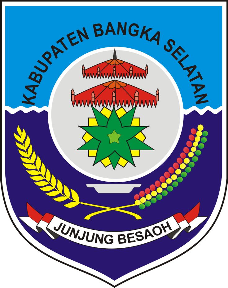 the emblem of kabupatan banka selatan is shown in this file photo