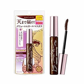 KISSME HEROINE MAKE Volume UP Mascara Super Waterproof WP 02 Brown | with Ultra Volumizing for Even Long-Lasting and Curl Eyelash for Women Best Volumizing Mascara, Short Eyelashes, Oil Makeup Remover, Japanese Cosmetics, Curling Mascara, Brown Mascara, Fiber Mascara, Beauty Serums, Thicker Eyelashes