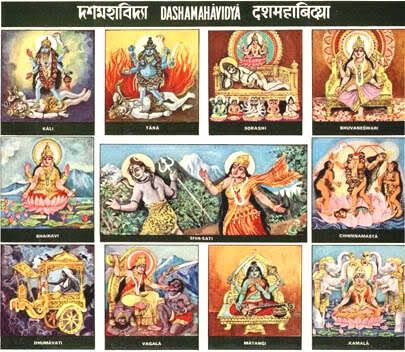 many images of hindu deities and their names in different languages, all with pictures on them