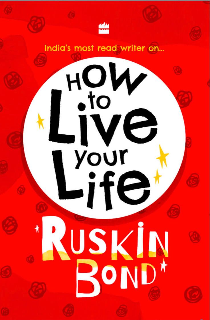 the cover of how to live your life, with an image of a red background