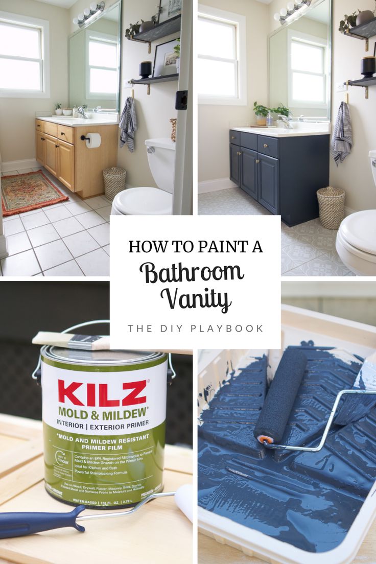 how to paint a bathroom vanity the diy playbook by kiz painting and decor