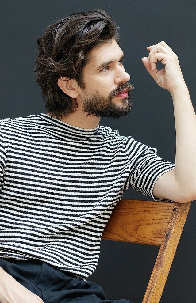 Medium Beard Styles, Shaved Head With Beard, Long Beard Styles, Ben Whishaw, Mens Hairstyles Medium, Mens Hairstyles Thick Hair, Wavy Hair Men, Medium Length Hair Men, Men Haircut Styles