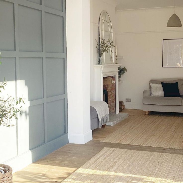 the living room is clean and ready for us to use in its new owner's home