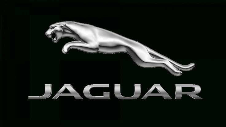 the jaguar logo on a black background