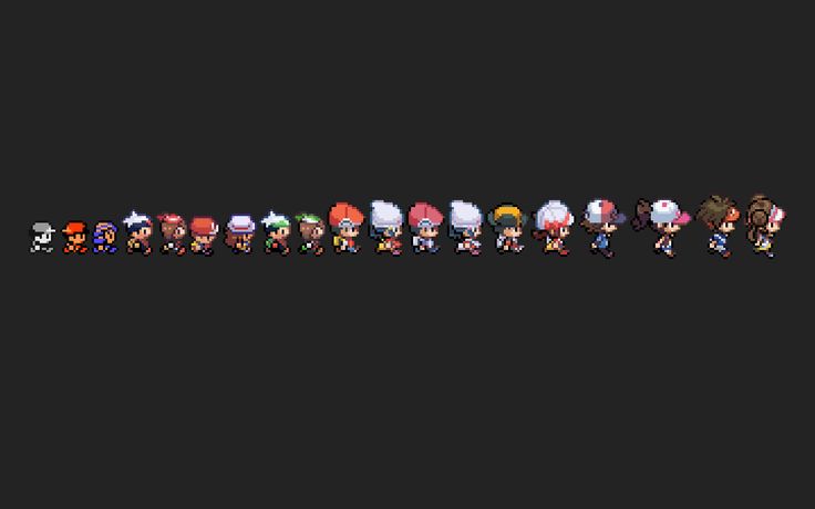 an image of many different characters from the video game super mario bros, all lined up in rows