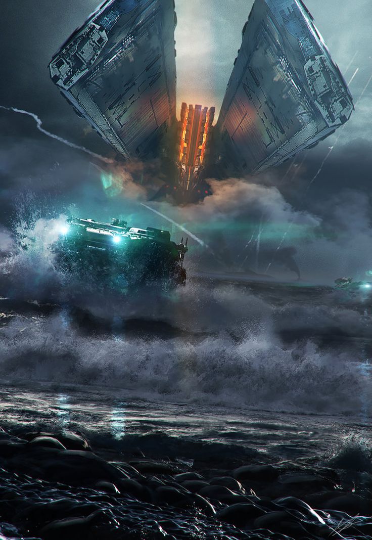 Armada Wars: Beach Assault by AdamBurn Space Ships Concept, Science Fiction Artwork, 70s Sci Fi Art, Book Cover Artwork, Starship Concept, Air Carrier, Space Battles, Sci Fi Ships, Space Fantasy