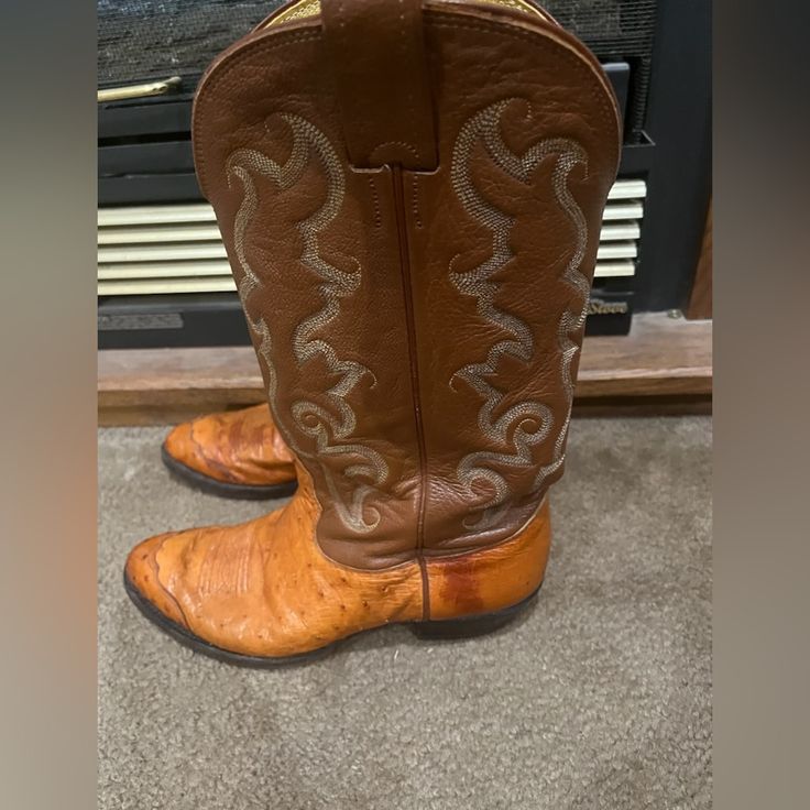 Brown Resoled Nocona Boots. Size 8.5 Nocona Boots, Cowboy Western, Western Cowboy Boots, Western Cowboy, Western Boots, Men's Shoes, Cowboy, Man Shop, Boots