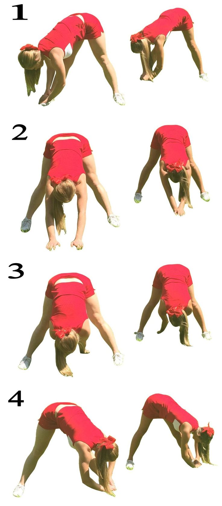 an image of a woman doing yoga poses on her hands and knees in different positions