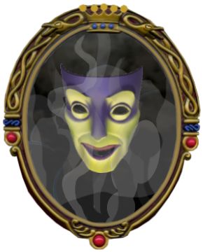 an image of a mask in a frame