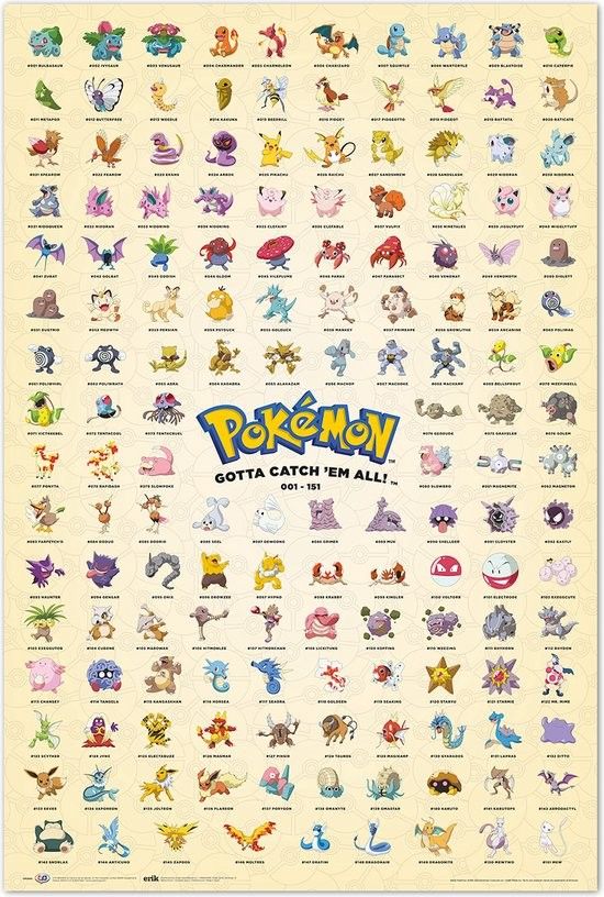 Poster Pokemon First Generation, Latios Pokemon, Student Counseling Tools, Gen 1 Pokemon, Pokemon Tv, 151 Pokemon, Pokemon Eevee Evolutions, Mermaid Toys, Pokemon Poster