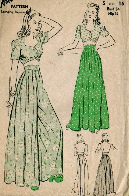 90s Patterns Sewing, 40s Mode, Vintage Clothes Patterns, Look Retro, Vintage Dress Patterns, Diy Sewing Clothes, Vestidos Vintage, Fashion Sewing Pattern, Fashion Design Sketches