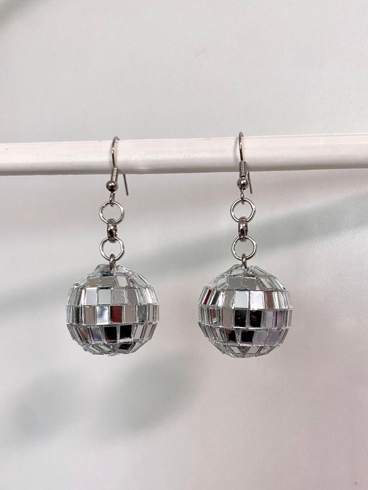 Mirrorball Earrings, Mini Disco Balls, Mini Disco Ball, Disco Ball Earrings, Pride Party, Disco Birthday Party, Ball Birthday Parties, Ball Birthday, Tour Outfits