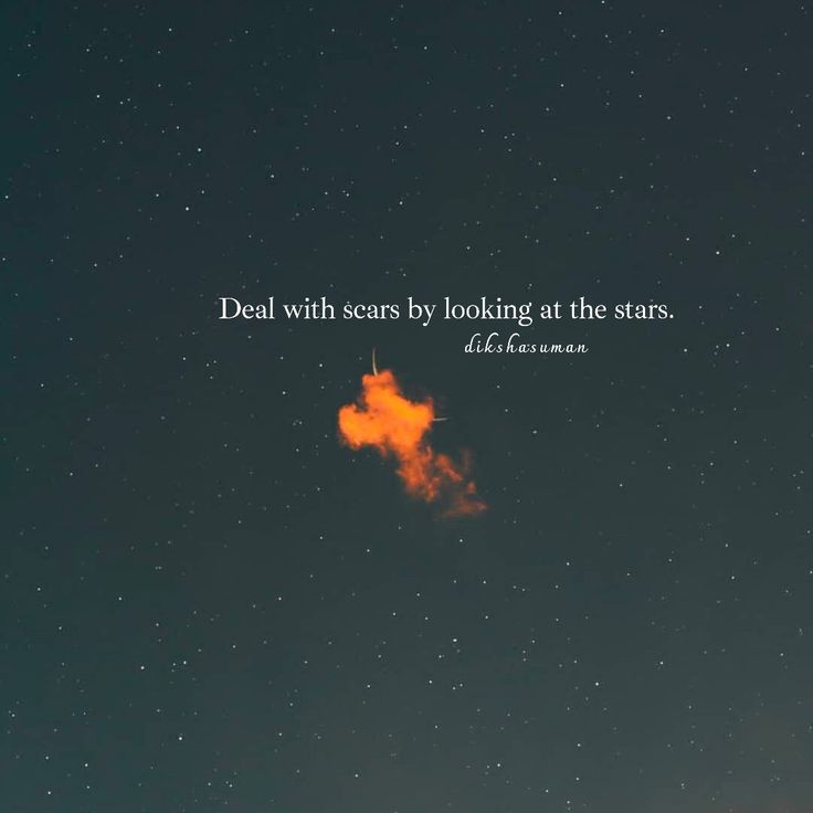 an orange cloud floating in the sky with a quote above it that reads, dead within seems by looking at the stars