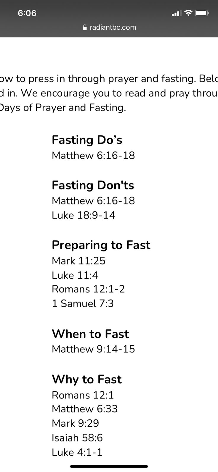 the bible app showing how to pray