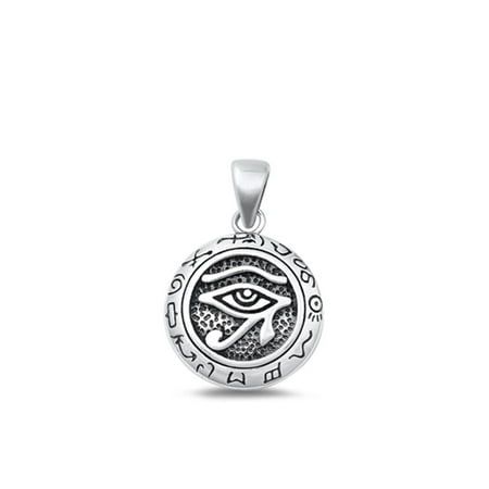 Sterling Silver Egyptian Eye of Horus Pendant Oxidized Charm 925 New Jewelry Female Unisex All our silver jewelry is crafted from .925 silver also commonly referred to as sterling silver. Sterling silver is the standard for beautiful high-quality silver jewelry and cannot be replicated by lower priced silver plated jewelry. It is 92.5% pure silver, mixed with alloys to add strength and durability to stand the test of time. Keep your fine jewelry shiny and elegant by storing it properly. Jewelry Eye Of Ra Jewelry, Symbolic Eye-shaped Silver Jewelry, Eye Of Horus Wire Wrap, Spiritual Eye-shaped Sterling Silver Jewelry, Eye Of Horus Pendant, Egyptian Eye, Tarnish Remover, Eye Of Horus, Egyptian Jewelry