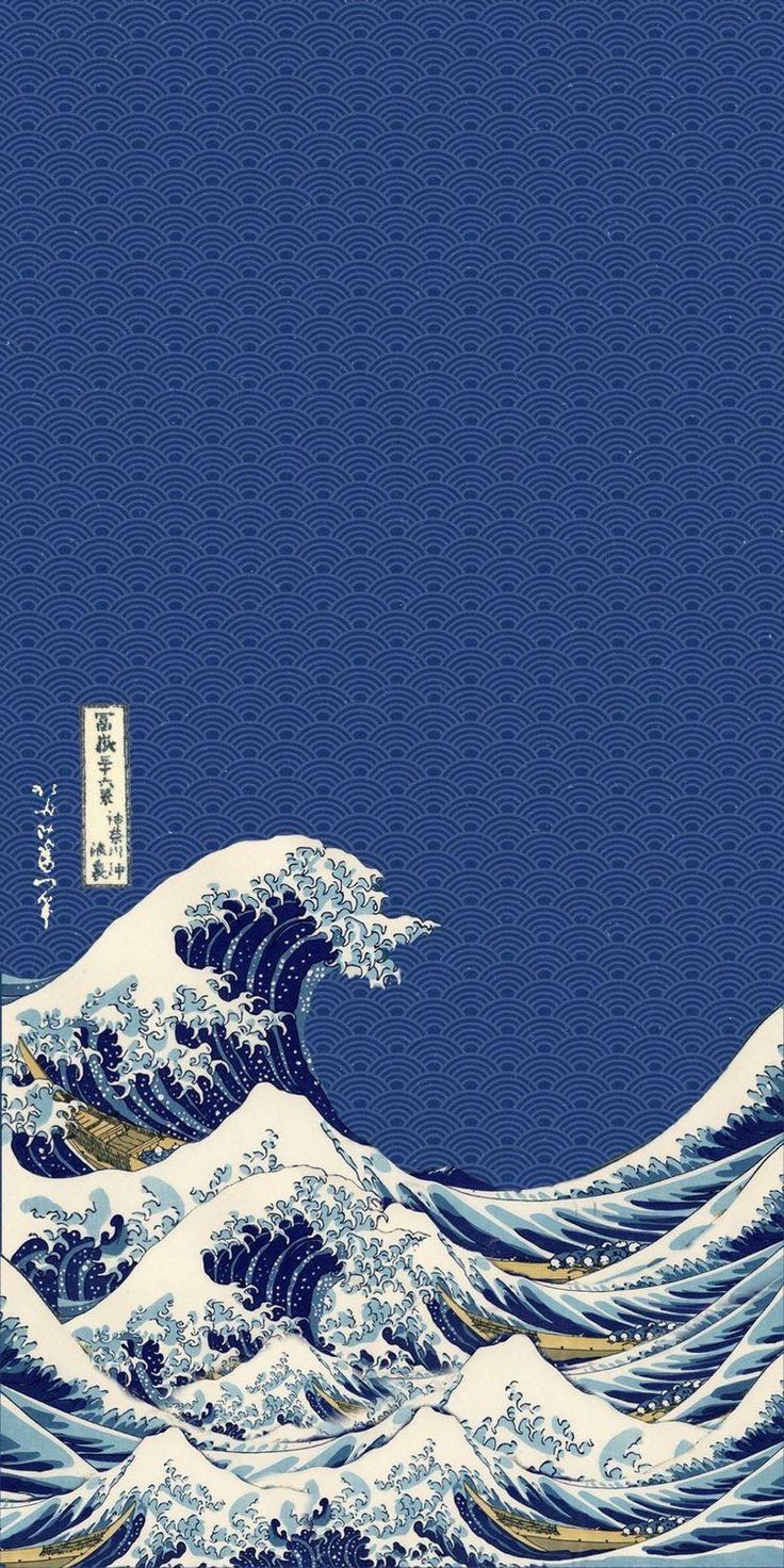 Cool wave wallpaper iphone | WallpaperiZe - Phone Wallpapers Wallpapers, Iphone, Writing, The Great Wave, Great Wave, Wallpaper Iphone, Blue And White, Blue, White