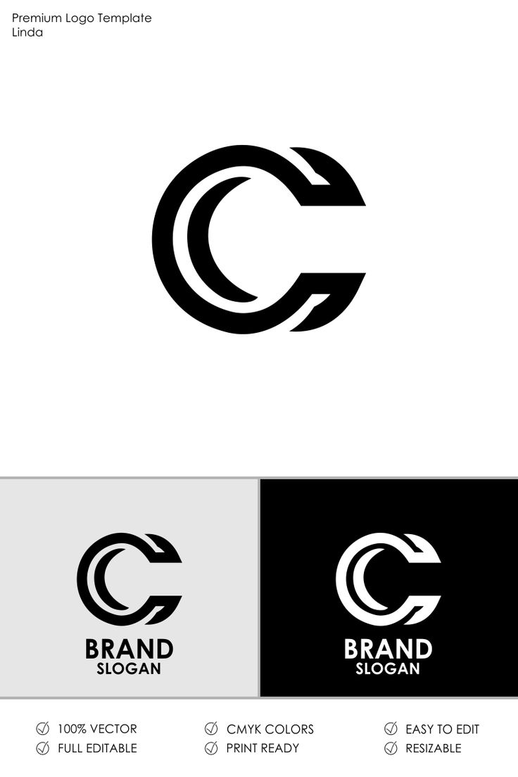 the letter c is made up of arrows and letters that can be used as logos