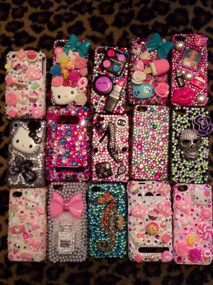 Trashy Y2k Phone Case, Bedazzled Accessories, Phone Case Y2k, Bedazzled Phone Case, Mc Bling, Trashy Y2k Aesthetic, Trashy Mcbling, Hello Kitty Phone Case, Y2k Phone