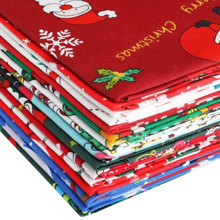 PRICES MAY VARY. Sufficient cotton fabrics: you will receive 16 pieces Christmas precut quilting fabrics that the enough quantity and various patterns can meet your multiple decoration needs in Christmas, and you can also share with families, neighbors, relatives and friends Comfortable material: the fat quarter fabrics are made of cotton material that is soft and comfortable to use, safe material for you to use at ease; Please notice that machine wash in cold water with gently cycle and dry at Christmas Present Quilt, Christmas Present Decoration, Yard Crafts, Fabric Santa, Quilt Fabric Bundles, Patchwork Diy, Sewing Patchwork, Christmas Tree Print, Santa Patterns