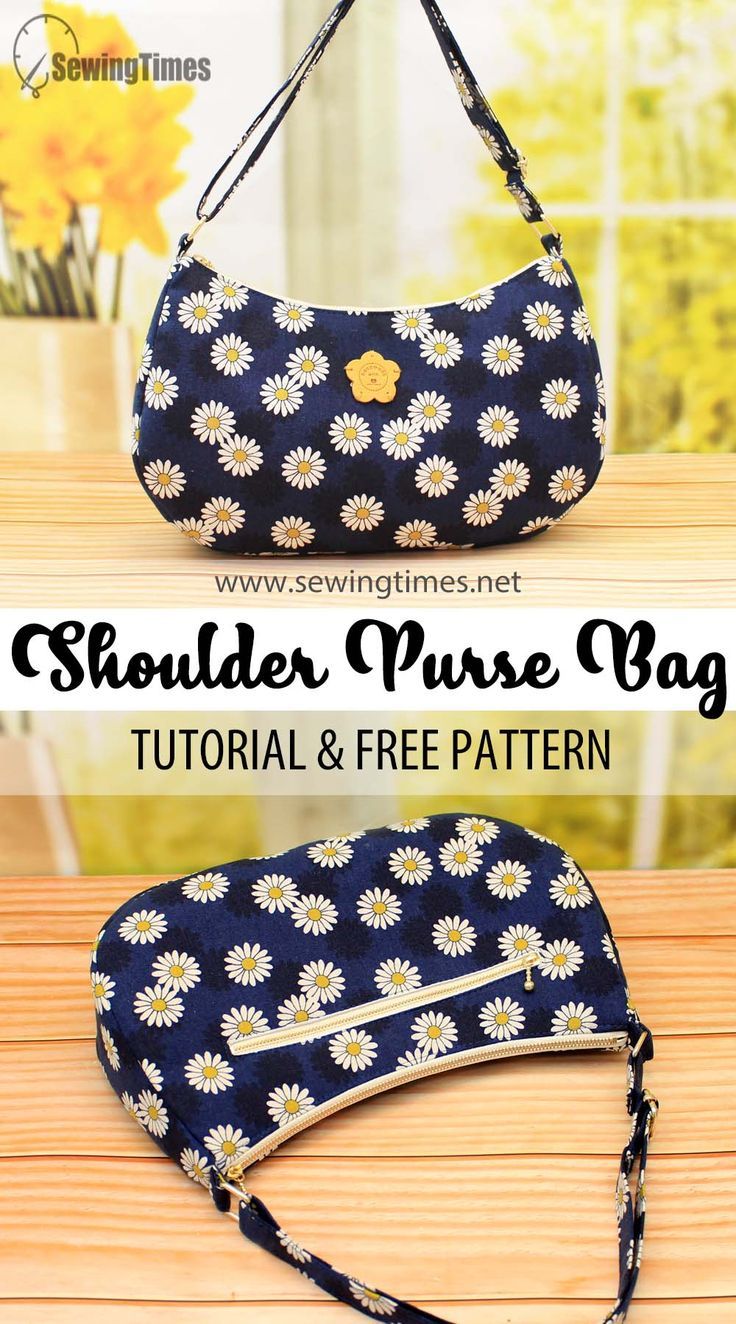 the shoulder purse bag sewing pattern is easy to sew