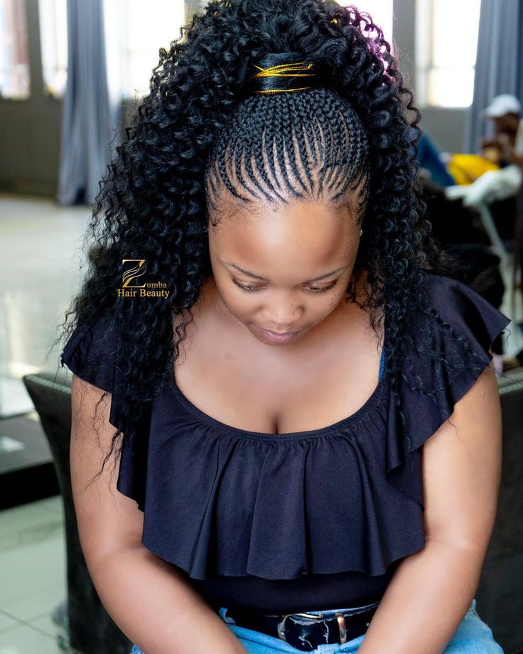 Zumba Hair Beauty on Instagram: “• tribal Beyoncé pondo R450 •Make up R300 •Tint & wax R100 •Individual lashes R200 Photography 📸@alchama_official…” Hairpiece Hairstyles, Zumba Hairstyles, Salsa Braids Hairstyles Kenya, Braid In Hair Extensions Waba Hair & Beauty, Straight Up Hairstyles, Beyonce Braids, Beachy Waves Hair, Braided Top Knots, Hair Catalog