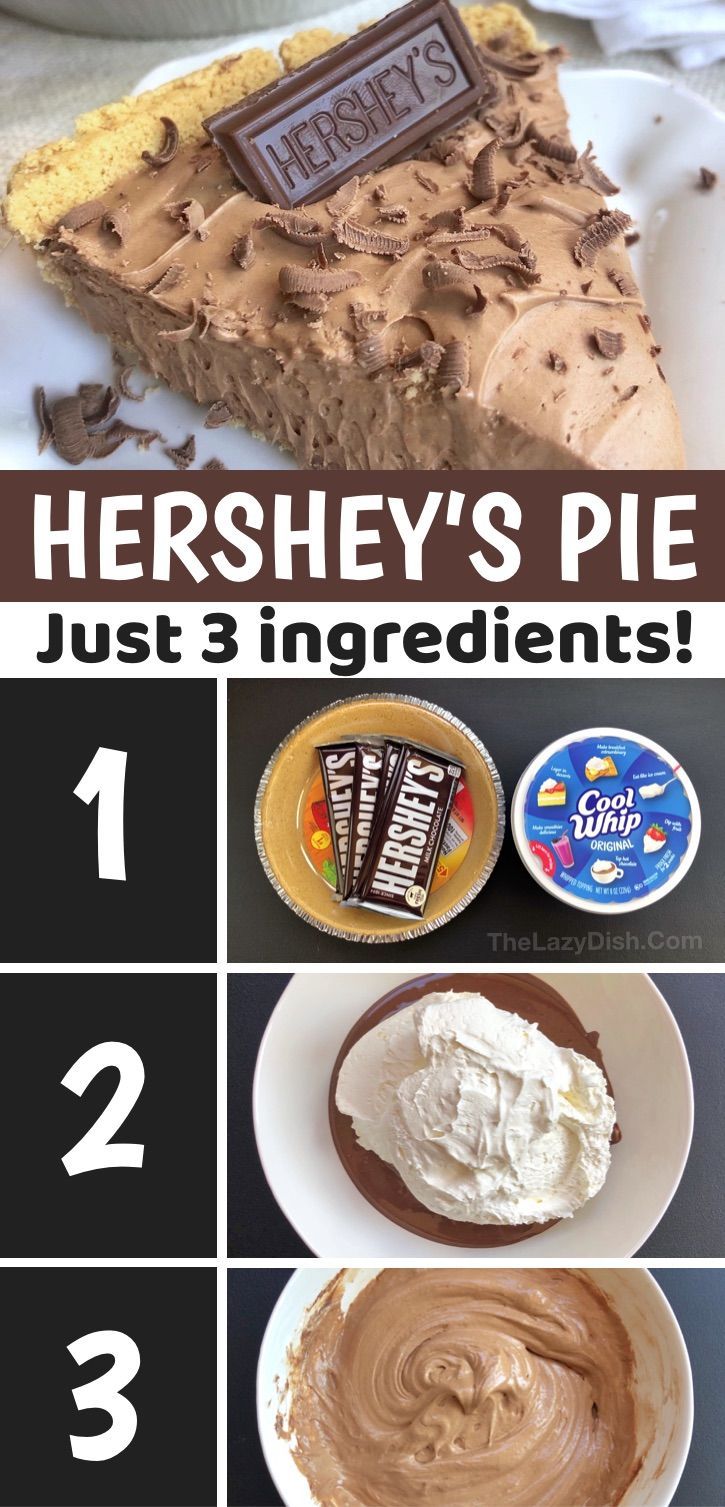 hershey's pie just 3 ingredients