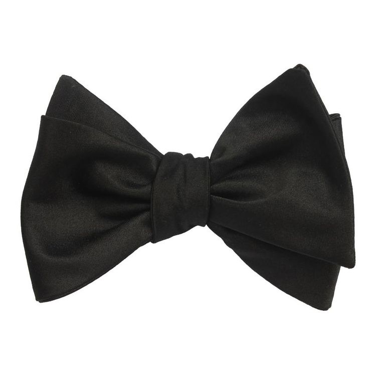 Black - Bow Tie (Untied) Self tied knot by OTAA Black Pocket Square, Suit Tuxedo, Kids Bow Ties, Black Bow Tie, Pre Tied Bow Tie, Men Suit, Bow Tie Wedding, Best Mens Fashion, Tie Styles