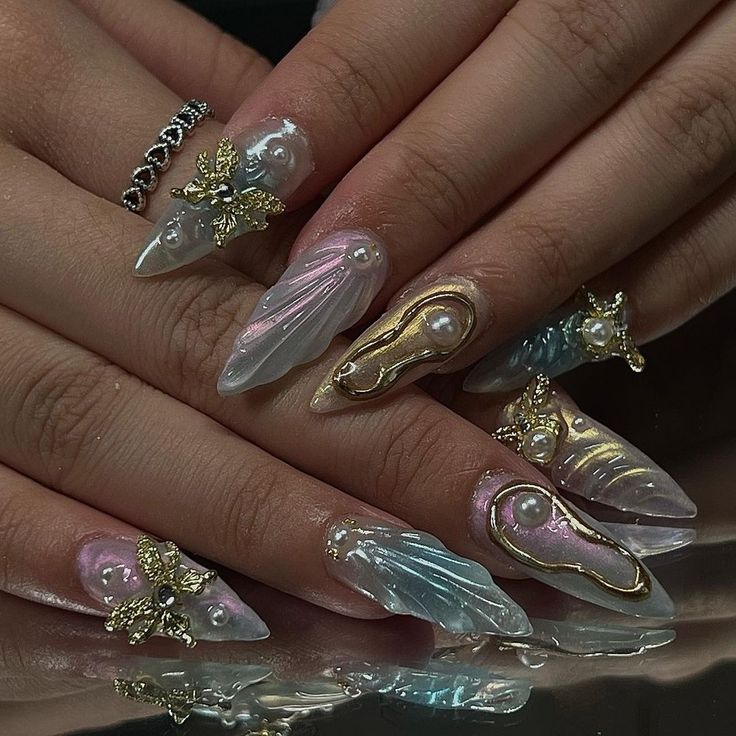 Summer Nails 3d Designs, Holiday Nails Summer Acrylic 2024, Almond Shape Pink Nails, Nails Almond Shape Pink, Holiday Nails Summer Acrylic, 3d Summer Nails, Holiday Nails Summer, Nails Inspo Aesthetic, 21st Birthday Nails