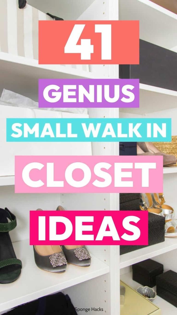 the words genius small walk in closet ideas