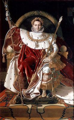 Ingres Napoléon on his Imperial Throne (1806) First French Empire, Anselm Kiefer, Famous Portraits, Gerhard Richter, Leyte, William Blake, William Turner, French Empire, French Culture