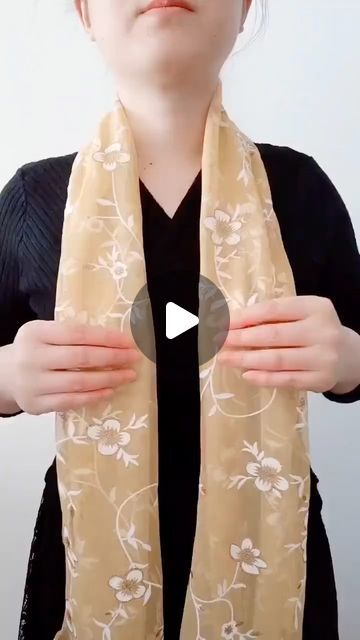 Folding A Scarf Ways To, How To Tie A Rosette Scarf, Mors Scarf Ring How To Use, Neck Scarf Tying Tutorials, How To Knot A Scarf, Scarf Knots How To Tie Scarves, Scarf Folding Ideas, Rectangle Scarf Tying Ideas, Tie Scarf How To Neck Scarves