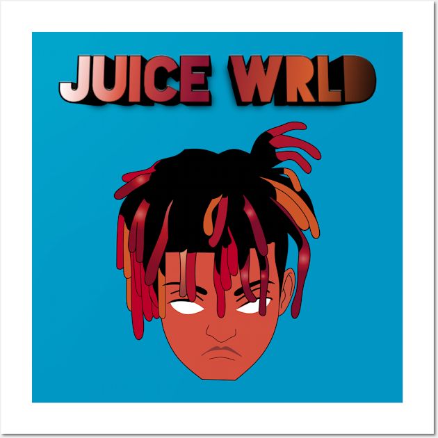 the cover art for juice wrl's album, featuring an image of a man with