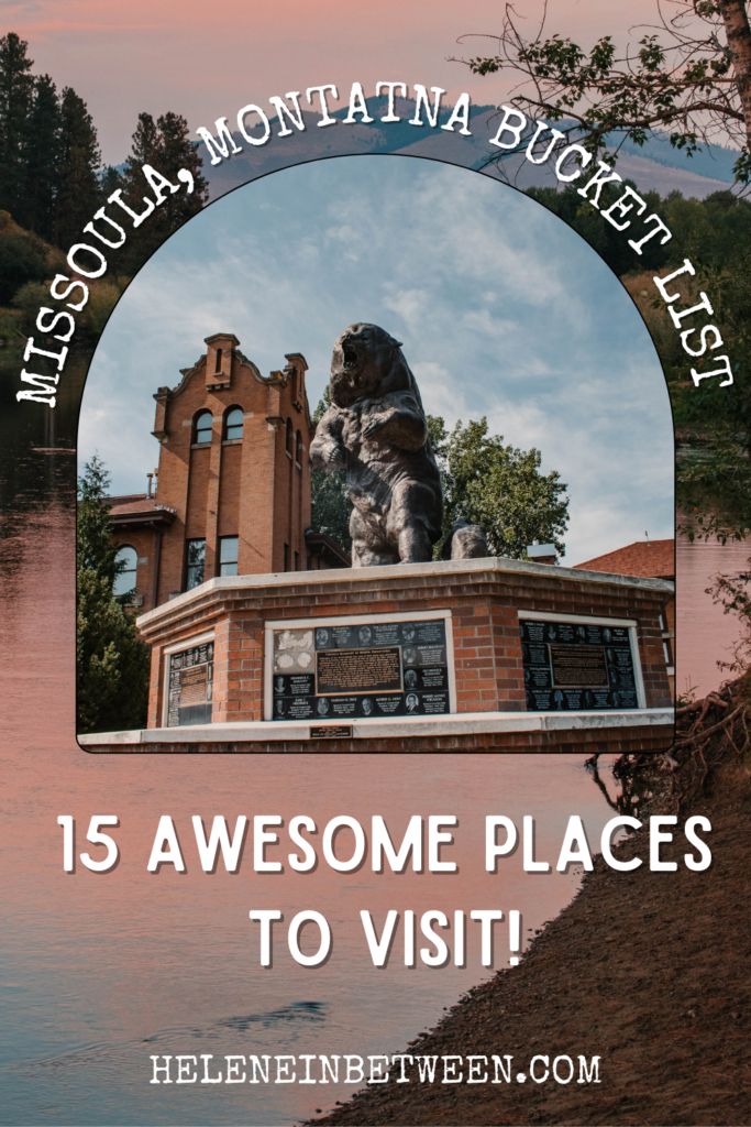 a sign that says, 15 awesome places to visit in the state of montana with an image of a lion on top