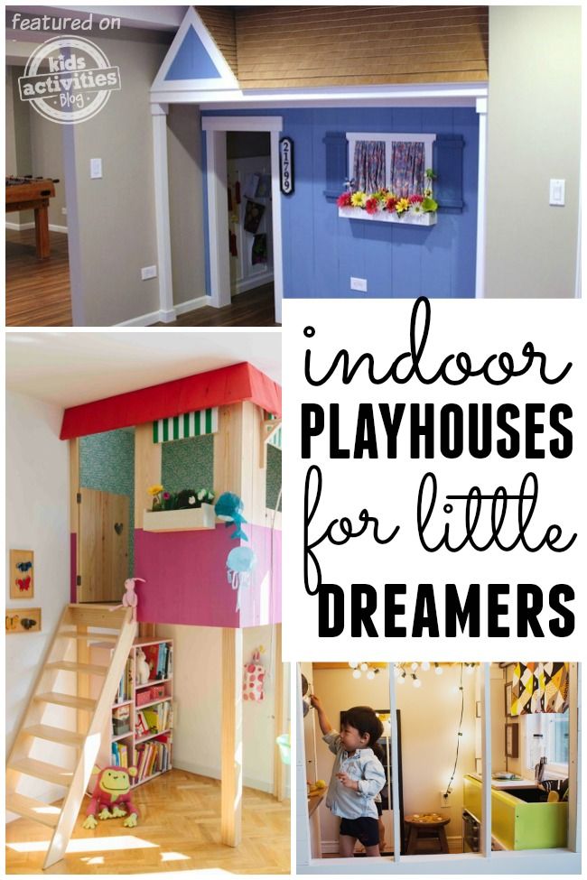 indoor playhouses for little kids that are easy to build