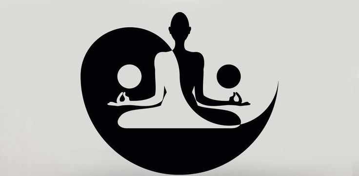 a black and white image of a person meditating in a lotus position on the water