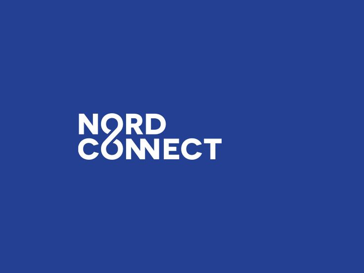 the word'nerd connect'in white on a blue background