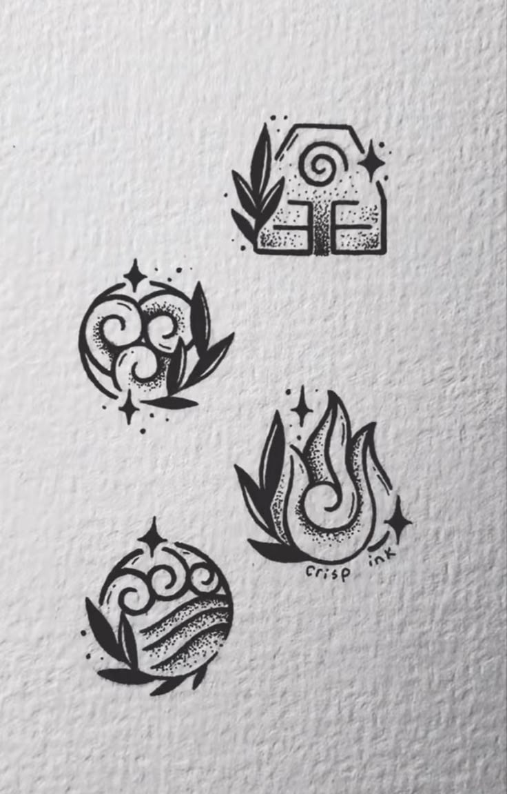 some type of tattoo designs on paper