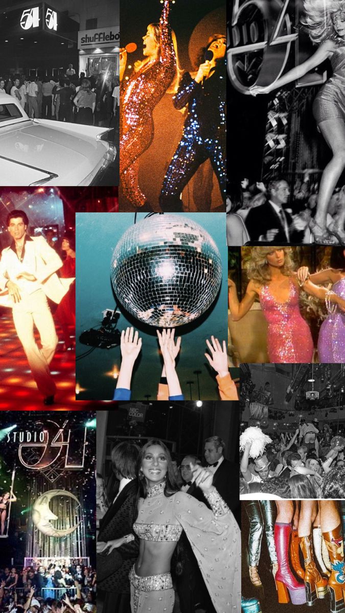 Bookmark or Wallpaper to use, a 70s Disco Studio 54 vibes 70s Nye Party, Disco Decorations 70s, 70 Disco Aesthetic, Disco Theam Party, Disco Party 80s, The Fame Aesthetic, 70s Vegas Fashion, Vintage Disco Aesthetic, Disco Fever Aesthetic