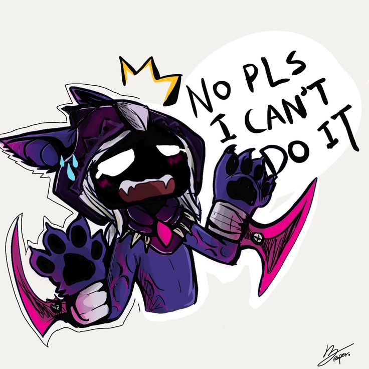 a drawing of a cat holding a hammer with the caption no pls i can't do it