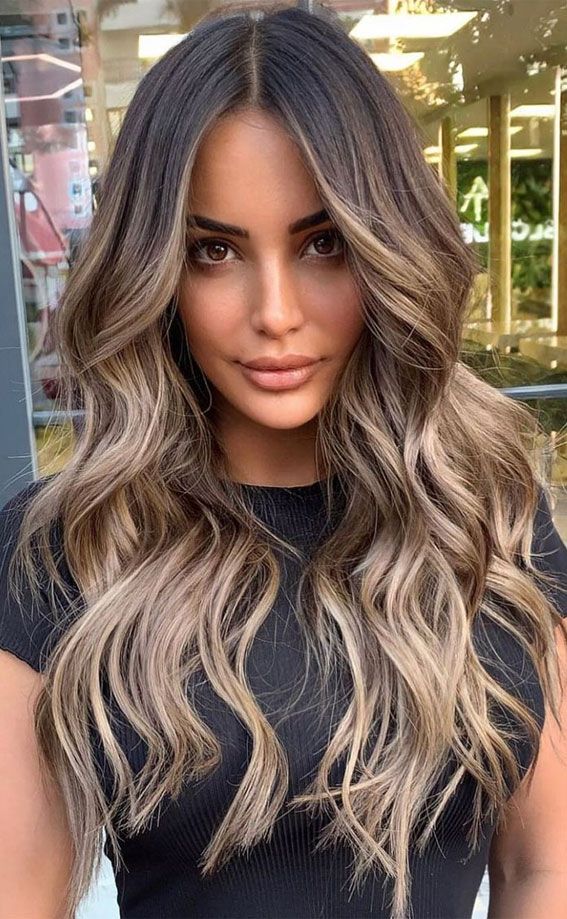 Baylage Hair, Rambut Brunette, Ombre Hair Blonde, Brown Hair Looks, Brown Hair Inspo, Brunette Hair With Highlights, Balayage Hair Dark, Brunette Balayage Hair, Hair With Highlights