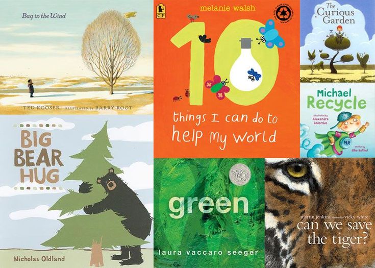 several children's books are arranged in a collage, including one for the ten things i can do to help my world