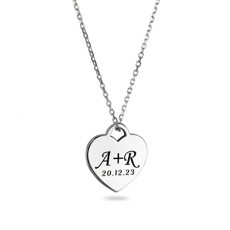 PRICES MAY VARY. Personalized Couple Necklace: Couple initials name date necklace is classic and charming. You can choose for example A(Heart)B, A+B, A&B, A, name, etc. If you are interested in this necklace, please click "Customize Now" and enter the content you want to customize to create your unique style of necklace. Perfect Gift: Personalized necklace is the best gift for anniversary, birthday, wedding, Christmas, Thanksgiving. It has great meaning for remembering a memory or expressing you Classic Necklaces With Engraving Option For Mother's Day, Personalized Heart Pendant Charm Necklace As Gift, Personalized Heart Pendant Charm Necklaces As Gifts, Classic Necklace For Valentine's Day Gift, Classic Necklaces For Valentine's Day Gift, Classic Heart Necklace For Personalized Gift, Round Pendant Necklace With Hallmark For Valentine's Day, Classic Necklace With Heart Charm Gift, Personalized Heart Charms Necklace Gift