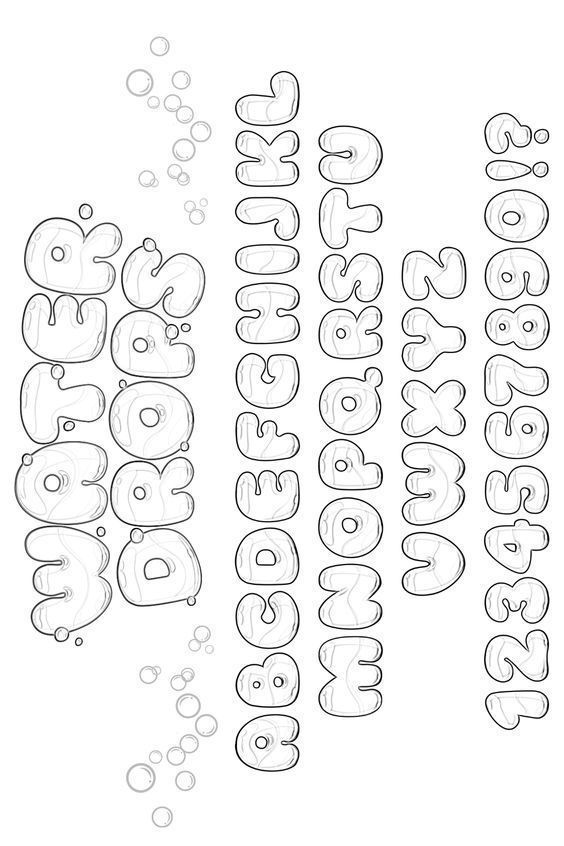 Water font effect Font #font Fonts #fonts Bubble Font #bubblefont Bubble Fonts #bubblefonts 6.767 Abc In Different Fonts, Bubbly Text Font, Fluffy Font Alphabet, Bubble Letter Template, Girly Lettering Fonts, English Fonts Design, Bubble Letter Fonts Alphabet Style, Number Bubble Letters, How To Draw Fonts