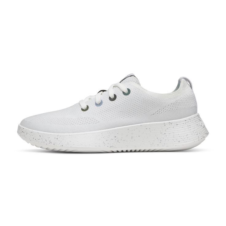 Made to Go with the flow, our fan-fave sneaker keeps its signature breathable comfort while hitting the refresh button with a new elevated aesthetic and more springy support. | Allbirds Women's Tree Runner Go, Comfortable Walking Shoes, White, Size 10.5 White Trail Running Sneakers With Arch Support, White Lace-up Trail Running Shoes For Errands, White High-top Running Shoes In Breathable Fabric, Allbirds Tree Breezers, Wool Runners Allbirds, Hiking Women, Wool Runners, Hiking Shoes, Socks For Sale