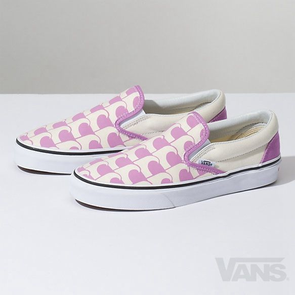 Surf open 2018 Vans Slip-ons With Round Toe For Spring, Pink Checkered Vans, Pink Slip On Vans, Purple Vans Slip-on Sneakers, Pink Vans Slip-on Sneakers, Cute Vans, Ankle Sneakers, Travel Shoes, Leather Shoes Woman