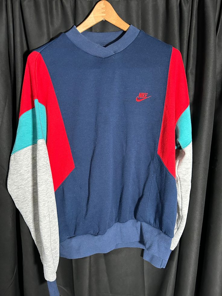 Vintage Nike crewneck.  Adult XL, runs a little small and fits more like an adult Large.  In great condition. Mens Vintage Nike Jumpers, Nike Retro Sweater, Nike 90s Vintage Sweater, Vintage Orange Nike Sweater, Nike Crewneck, 90s Sweatshirt, Vintage Nike, True Vintage, Gender Neutral