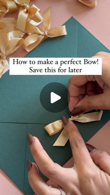 Flat Ribbon Bow, How To Make A Flat Bow, Make Small Bows With Ribbon, How To Tie A Bow With A Fork, Bow Tie Ribbon Diy, Easy Small Bows With Ribbon, Simple Bow Tutorial, Easiest Way To Make A Bow, Diy Easy Bow